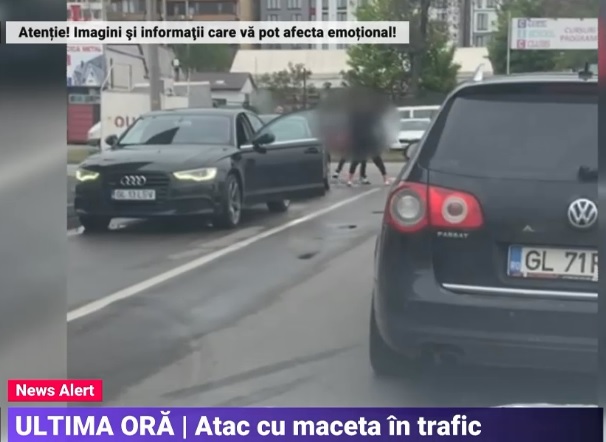 Un bărbat și-a înjunghiat vărul cu o macetă, într-o intersecție din Galați. Agresorul a fugit și este căutat