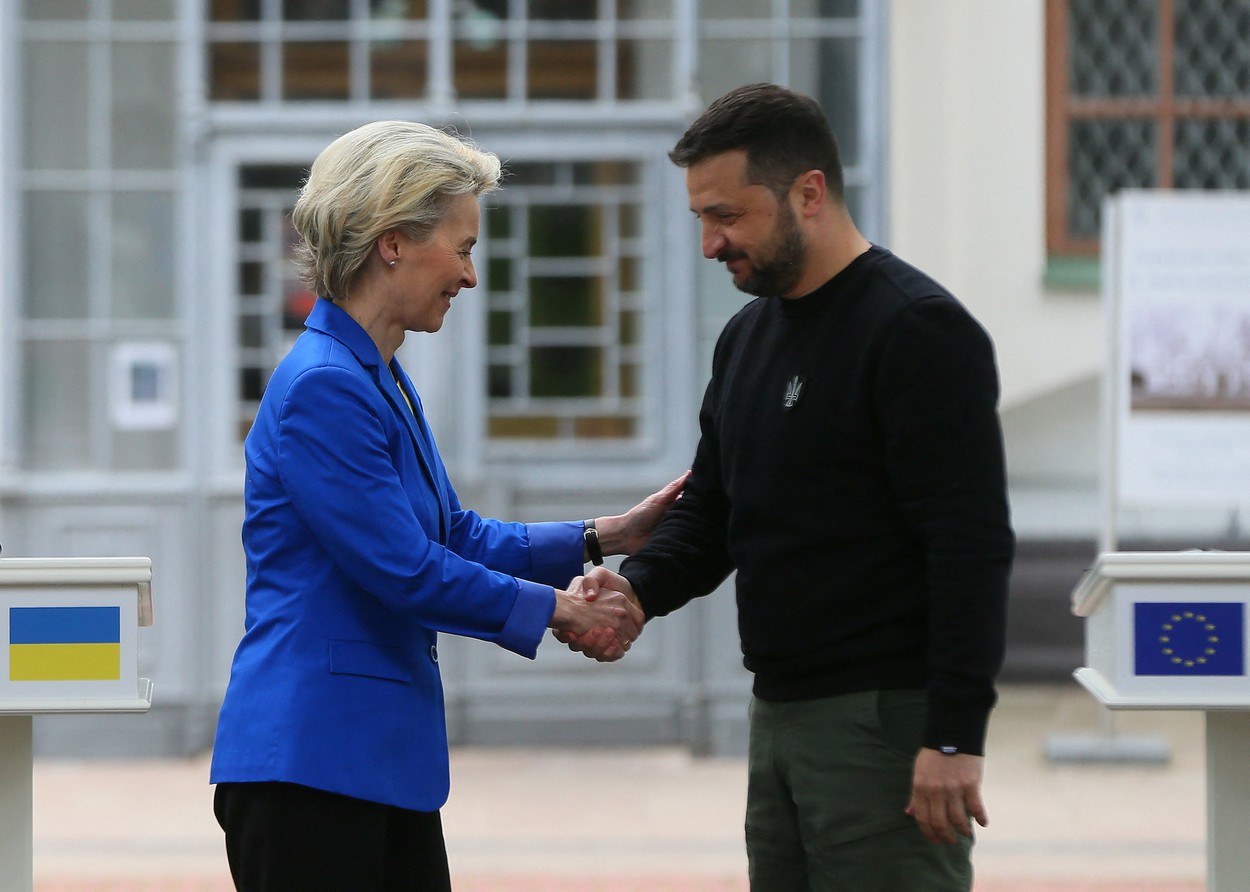 Zelenski îi cere Ursulei von der Leyen să ridice restricțiile pentru importul cerealelor ucrainene în țări vecine, inclusiv în România