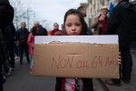 Gien Manifestation du 1er mai - demonstration on May Day (Labour Day).