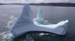 EXCLUSIVE: VIDEO: Huge WILLY-shaped ICEBERG floats past town called DILDO