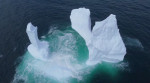 EXCLUSIVE: VIDEO: Huge WILLY-shaped ICEBERG floats past town called DILDO