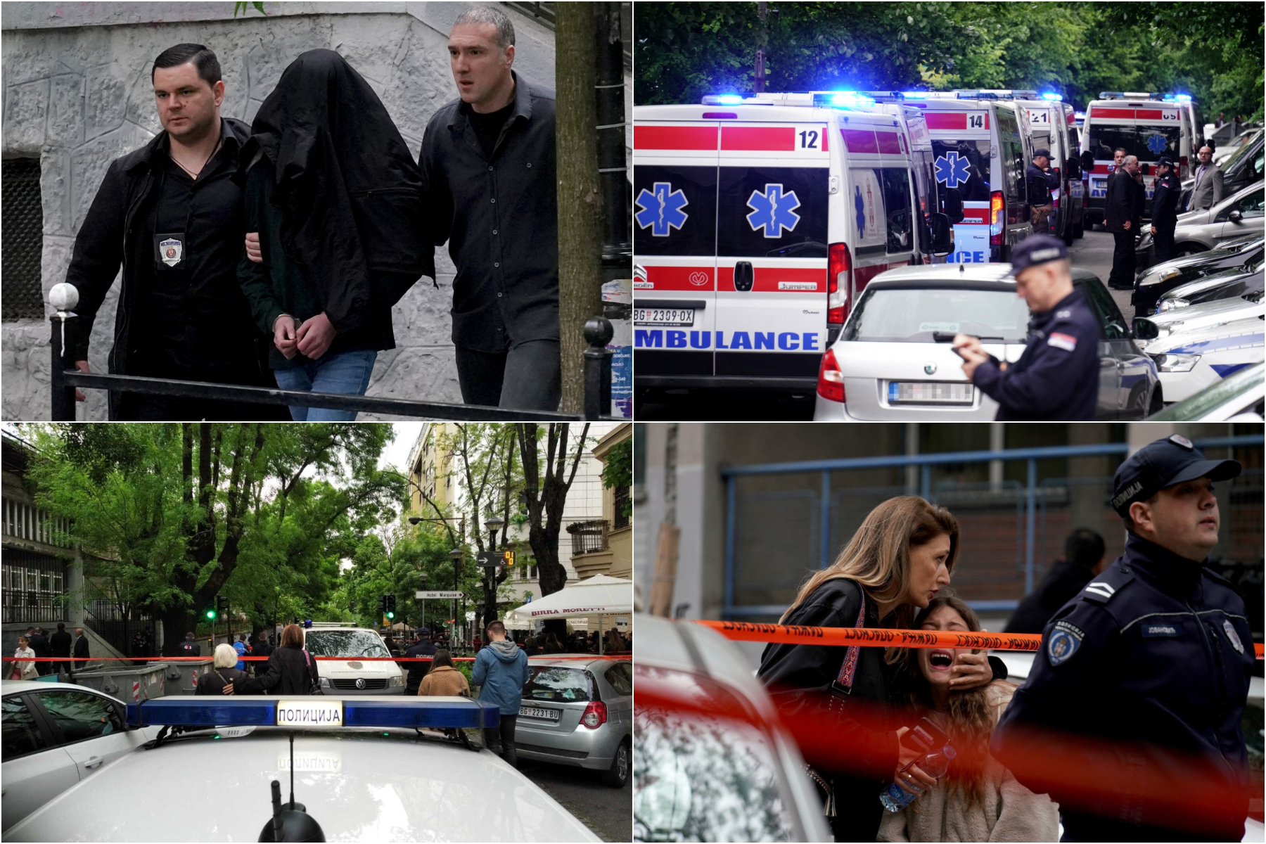 Masacru la o școală din Belgrad. Un elev a împușcat și a ucis 8 copii, dar și pe gardianul școlii