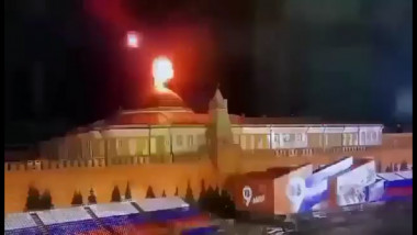 Explozie pe cupola Kremlinului