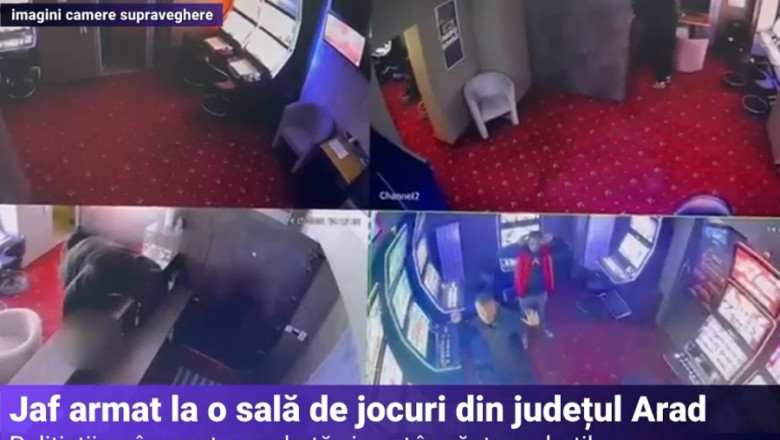 Jaf armat la o sală de jocuri de noroc din județul Arad