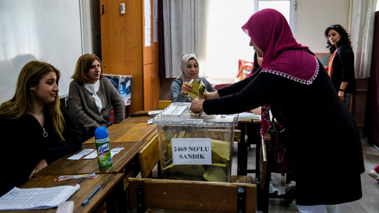sectie de vot in turcia