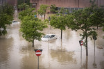 Italy, Cesena: Bad weather. Torrential rains. The flooding of the Savio river.