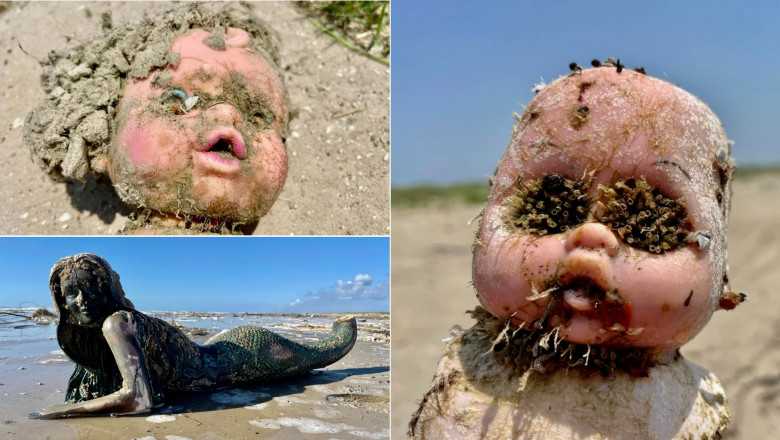 Păpuși și alte obiecte înfricoșătoare descoperite pe o plajă din Texas