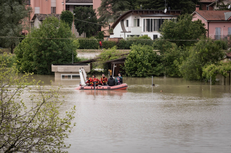 Damage after the flood in Cesena, Italy - 17 May 2023