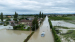 Damage after the flood in Cesena, Italy