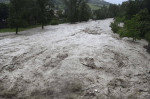 Foto IPP/Albano Venturini Cusercoli (Forli-Cesena) 16/05/2023 maltempo in Emilia-Romagna, pioggia incessante i fiumi del