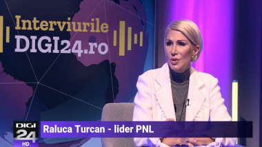 Raluca Turcan, lider PNL, vorbește la interviurile Digi24.ro pe 18 mai 2023.