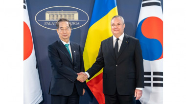 Premierul Nicolae Ciucă l-a primit la Palatul Victoria pe omologul său sud-coreean, Han Duck-soo.