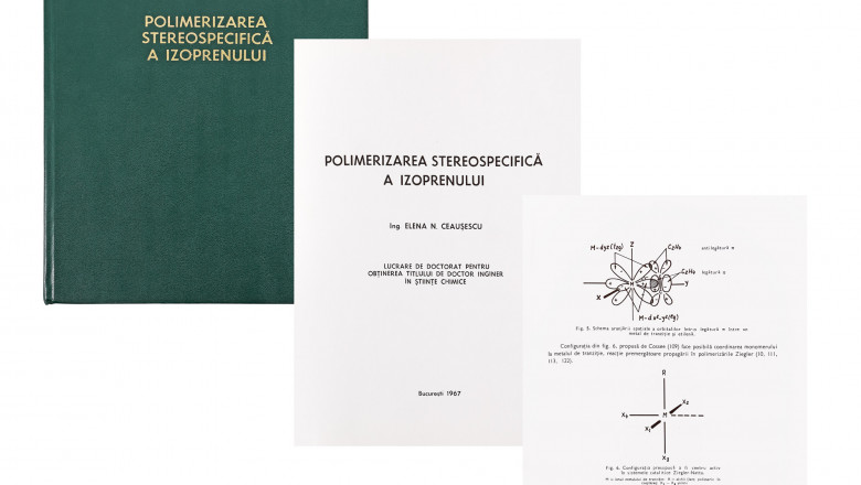 Teza de doctorat semnată de Elena Ceaușescu