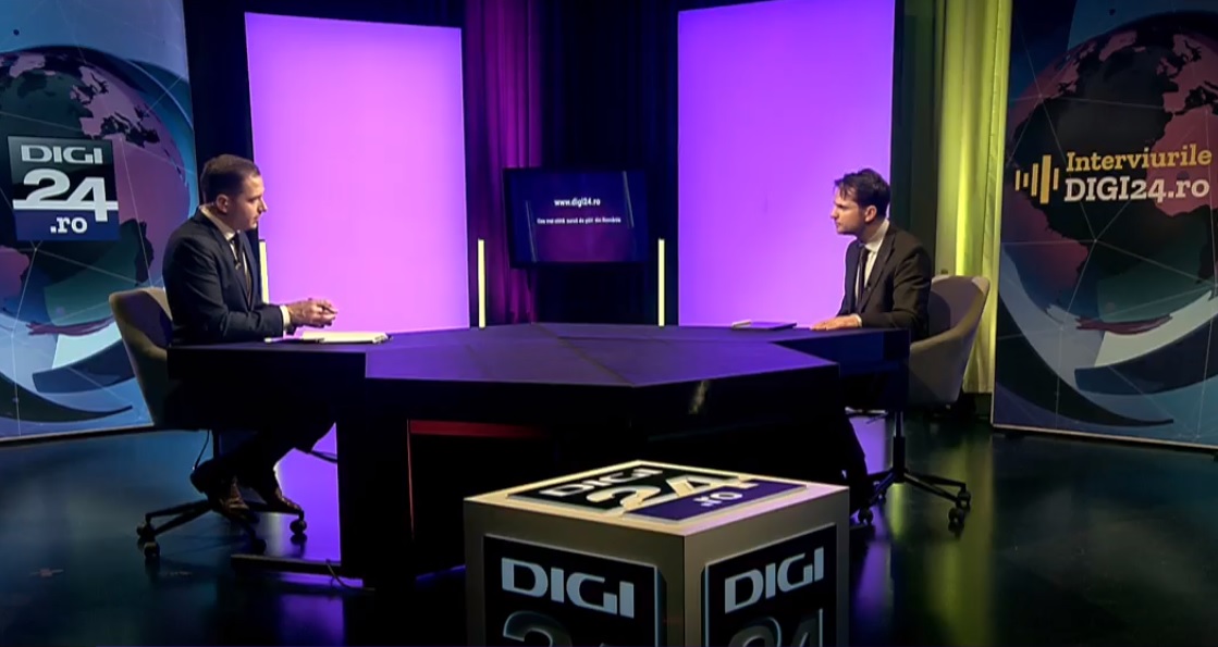 Sebastian Burduja, ministrul Digitalizării, la Digi24.ro: Dezinformările și propaganda sunt instrumente ale noului război hibrid