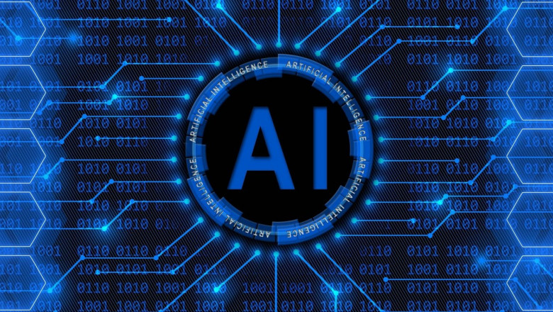 Logo cu acronimul AI de la Inteligență artificială.