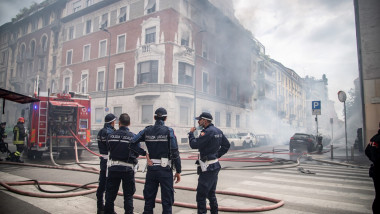 Milano, Esplosione in via Pier Lombardo angolo via Vasari