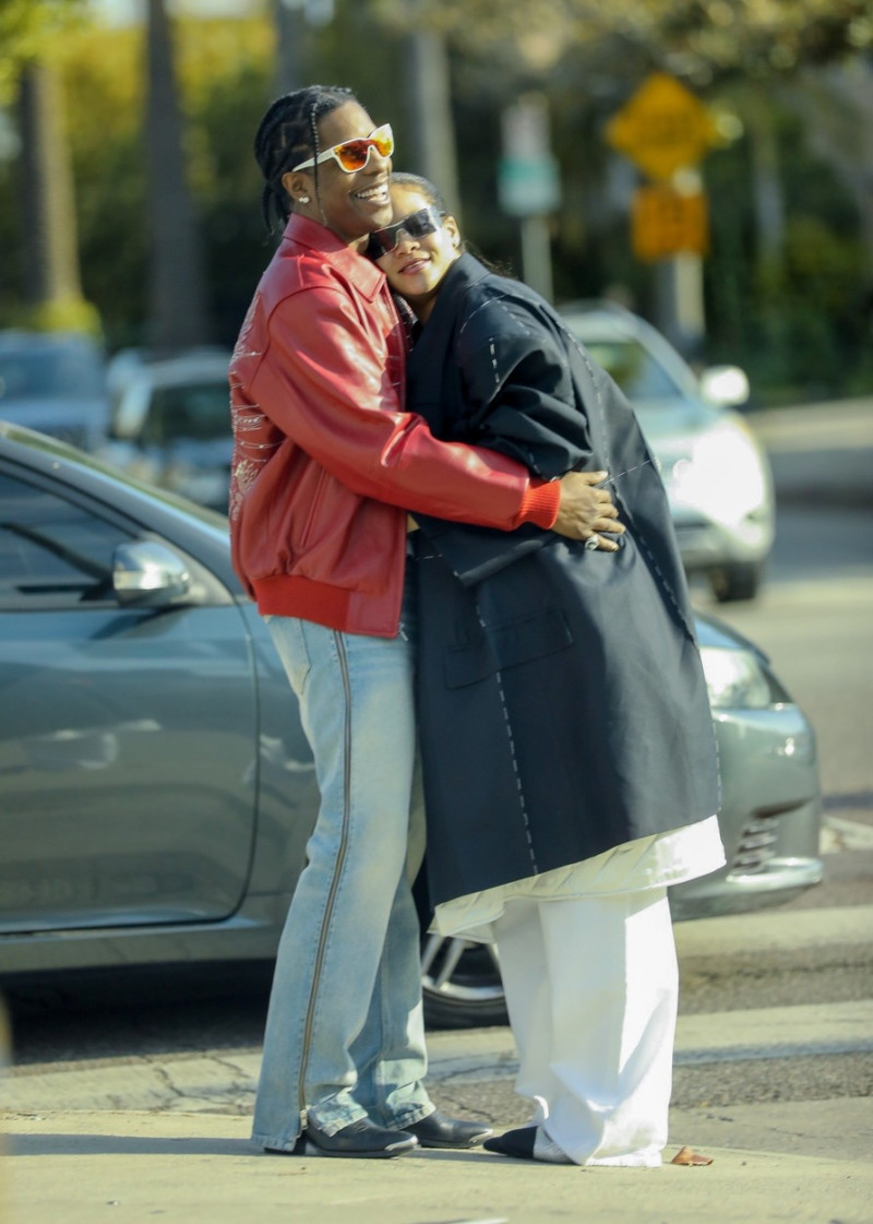 *EXCLUSIVE* Pregnant Rihanna is all smiles as she and A$AP Rocky go shopping in West Hollywood