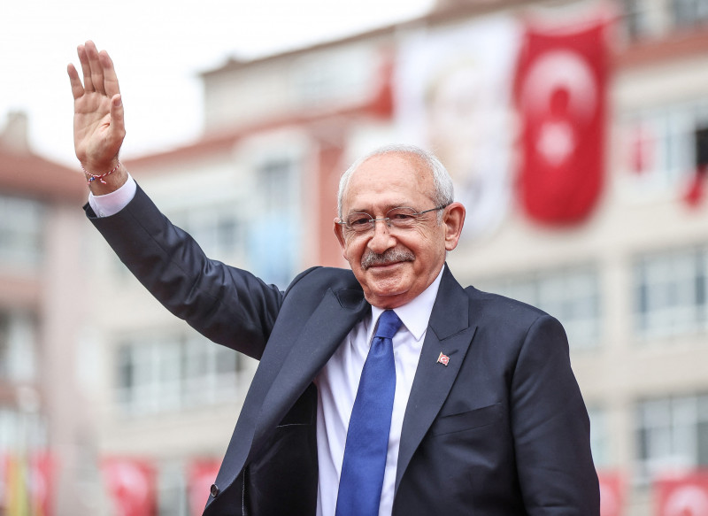 Presidential candidate and Leader of CHP Kemal Kilicdaroglu in Kutahya