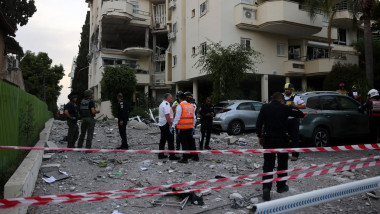 O rachetă lansată din Fâșia Gaza a lovit un bloc cu 4 etaje din Israel.