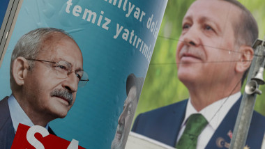 Election campaign poster in Ankara, Turkey - 11 May 2023