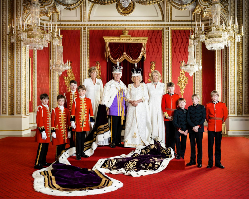 King Charles III Cronation, Throne Room, Buckingham Palace, London, UK - 12 May 2023
