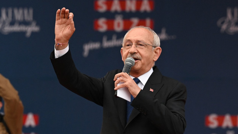 Presidential candidate and Leader of CHP Kemal Kilicdaroglu in Denizli
