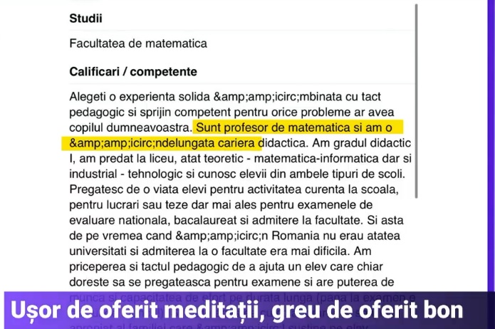 Anchetă Digi24. Profesorii sunt în grevă, dar dau meditații intensiv și fără bon. "Sunt full. Dacă fiscalizăm, ședința crește automat"