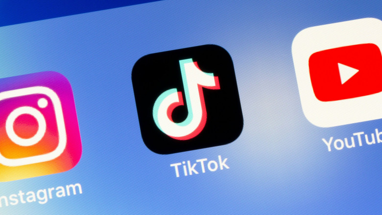 Ostersund, Sweden - August 2, 2020: Tiktok app icon. Tiktok is a Chinese video-sharing social networking service