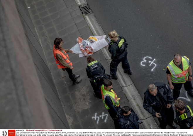 protest al activiștilor de mediu din Germania