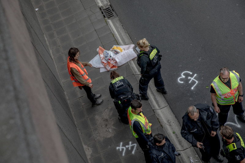 protest al activiștilor de mediu din Germania