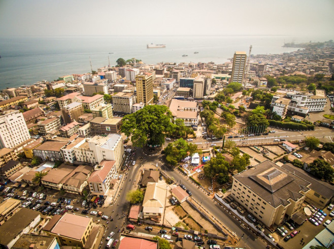 Aerial shots of Sierra Leone - 01 Aug 2016