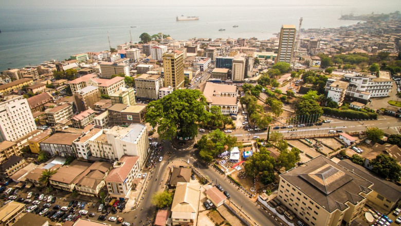 Aerial shots of Sierra Leone - 01 Aug 2016