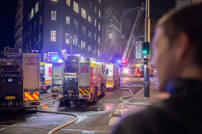 AUSTRALIA SYDNEY MASSIVE BUILDING FIRE