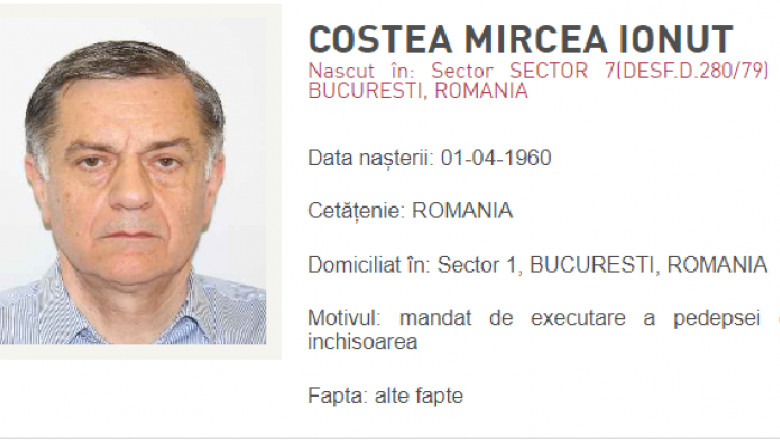 Fostul preşedinte Eximbank Ionuţ Costea, dat în urmărire după condamnarea la închisoare