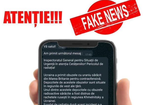 IGSU dezminte un fake news referitor la măsuri de autoprotecţie în cazul contaminării radioactive a mai multor regiuni din ţară