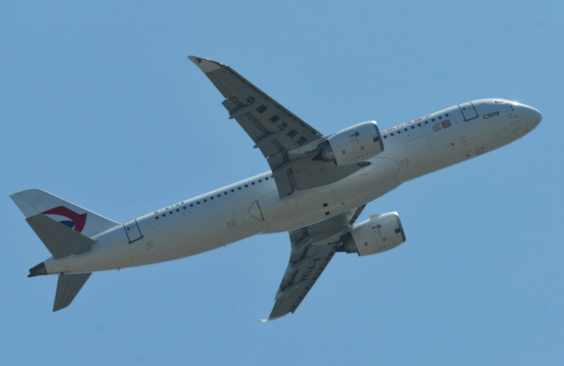 China Made C919 Aircraft Launches World's First Commercial Flight, Shanghai - 28 May 2023