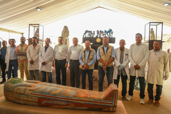 Uncovers The Largest Embalming Workshops In Saqqara, Cairo, Egypt - 27 May 2023