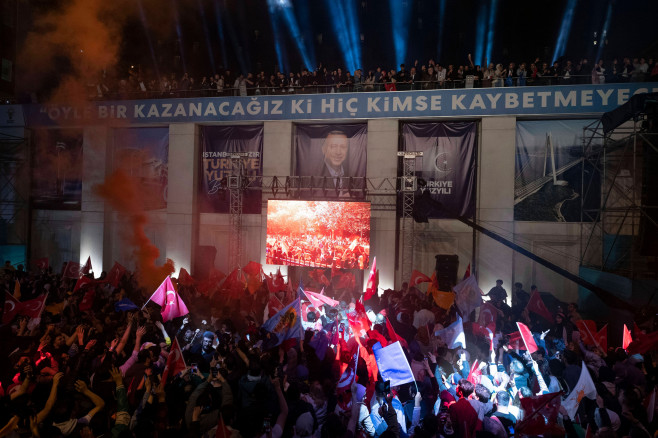 Turkey Election Results Celebration
