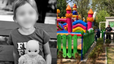 O fetiță în vârstă de 4 ani a murit într-un parc de distracții din Ucraina, după ce s-a spânzurat din greșeală într-un castel gonflabil
