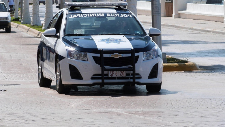 Chevrolet Police car in Cozumel, Mexico 2015.