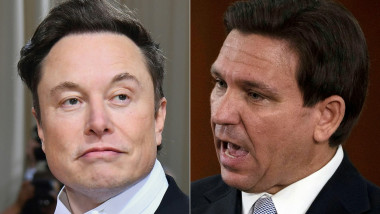 Colaj foto cu omul de afaceri Elon Musk și guvernatorul statului Florida Ron DeSantis.