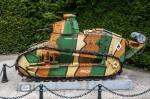 The French light tank Renault FT 17, first World War One armoured tank with a fully rotating turret, Compiègne, France