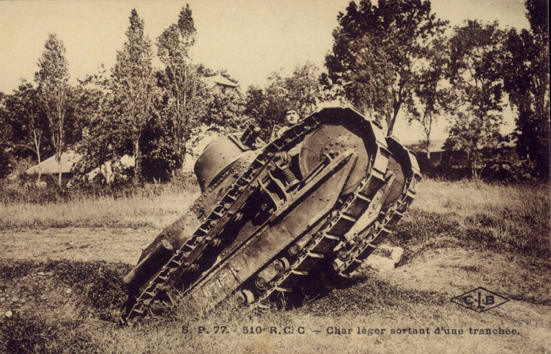 French Tank FT 17 by Renault / Postcard