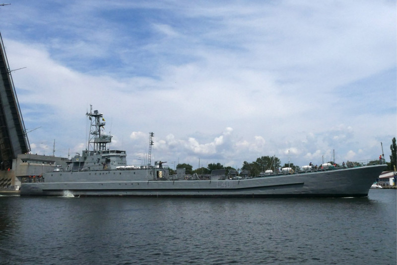 Ukrainian ship Yuri Olefirenko arrives in Mykolaiv for repairs