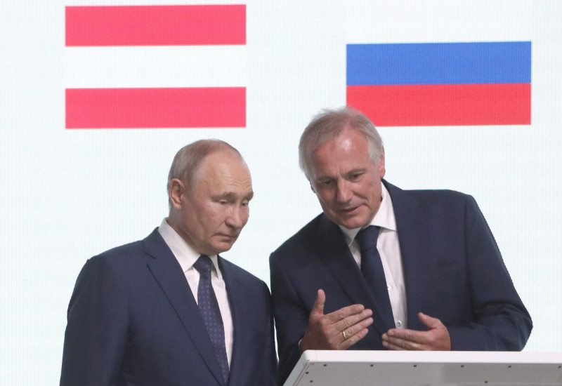 Vladimir Putin și șeful Grupului Lasselsberger