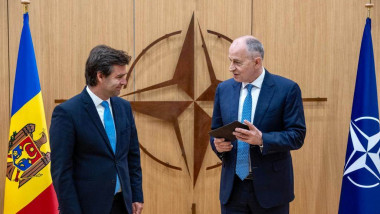 Secretarul General Adjunct al NATO, Mircea Geoană, s-a întâlnit azi cu Nicu Popescu, ministrul Afacerilor Externe și Integrării Europene de la Chișinău,
