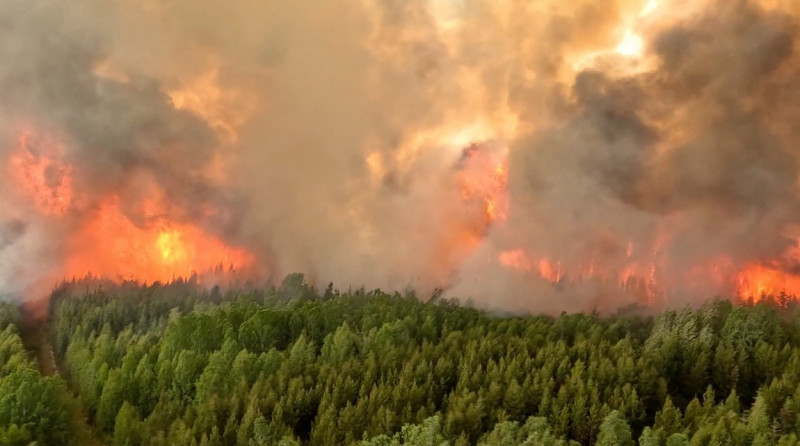 Incendii puternice de vegetație în Canada. Localități evacuate cu ajutorul armatei. Focul se extinde către provincia Ontario