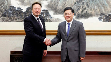 elon musk cu ministrul de externe al chinei