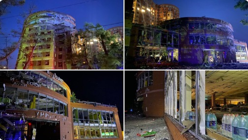 FOTO Rușii au atacat Odesa cu rachete Kalibr lansate din Marea Neagră. Trei morți, 13 răniți și numeroase clădiri distruse