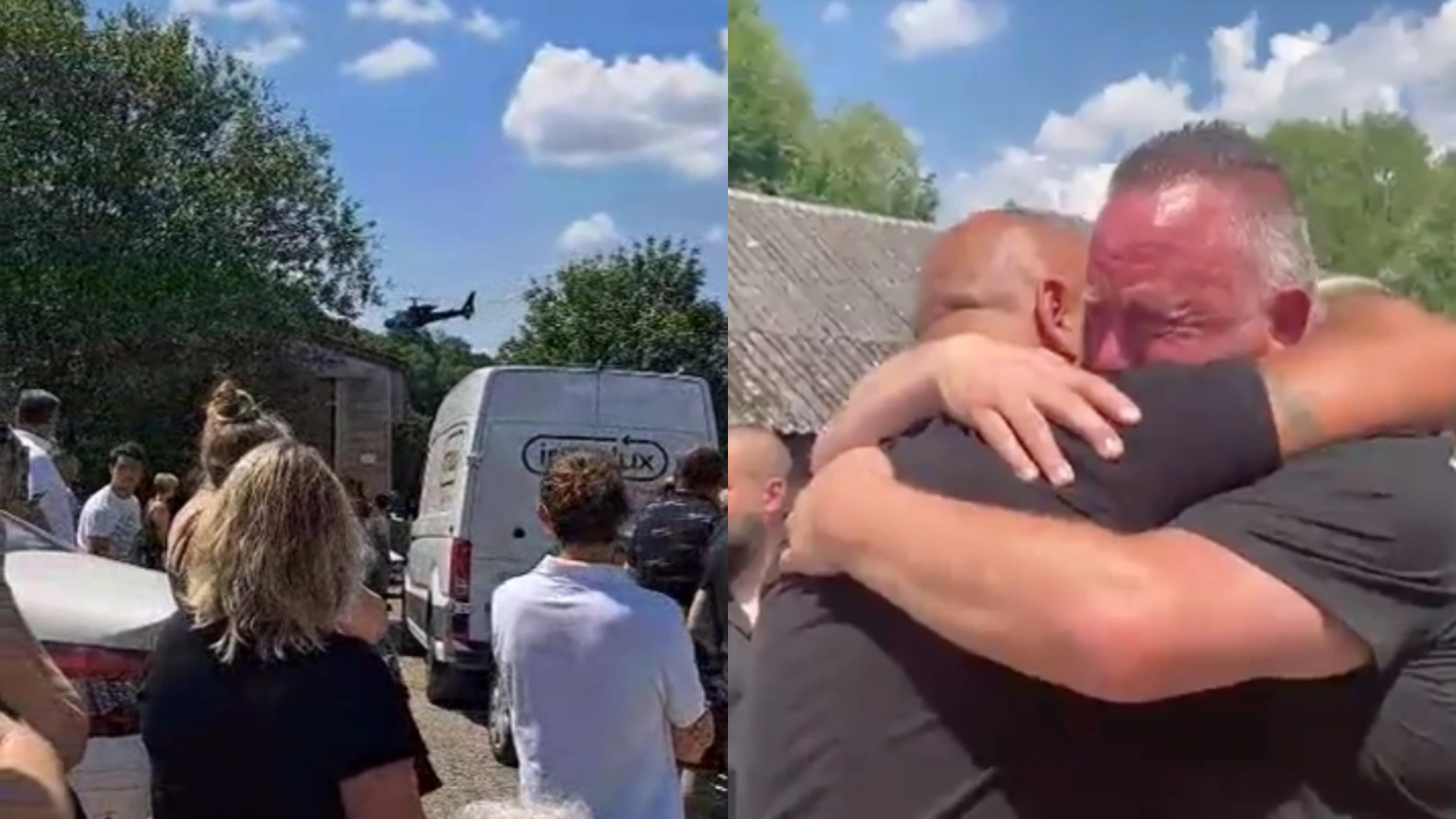 VIDEO Un belgian și-a înscenat moartea pentru a „da o lecție de viață familiei”. Apoi a apărut la înmormântare cu elicopterul